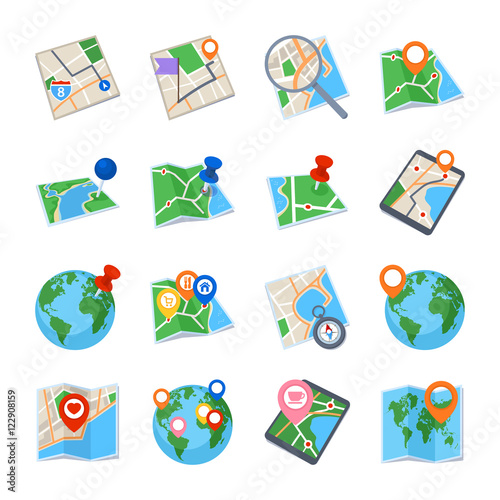 Maps & Navigation Icons - Set 1