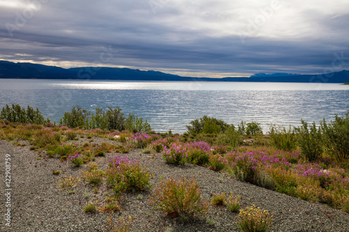 Kluane Lake-Yukon Territory- Canada. I spent numerous days photographing this scenic and massive glacial lake.