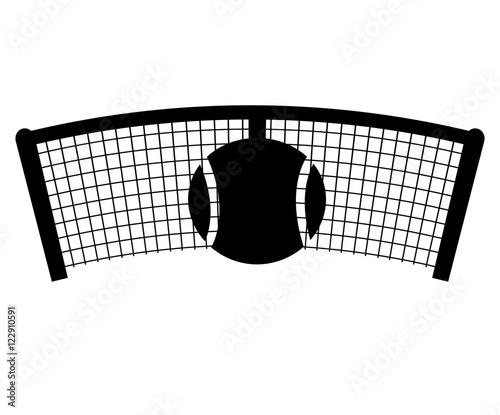 net tennis sport equipment icon vector illustration design