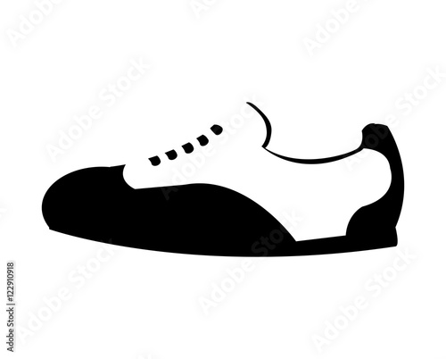 shoes tennis sport equipment icon vector illustration design