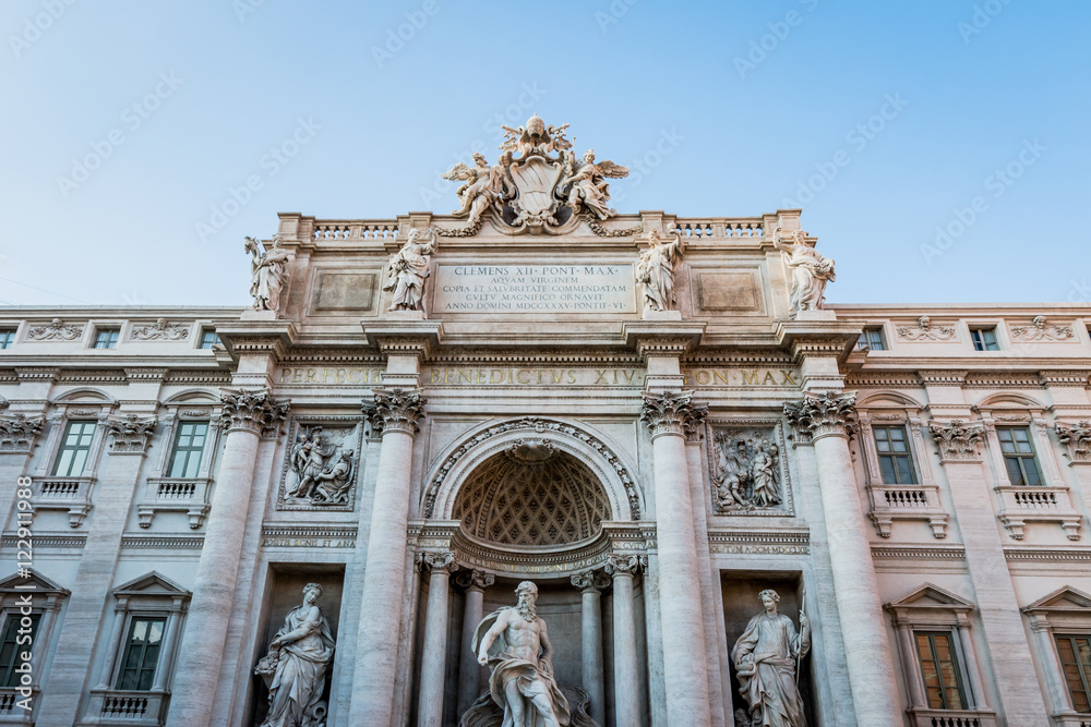 La fontaine de Trevi à Rome