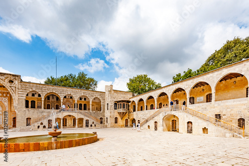 Beit ed-Dine Palace in Beit ed-Dine, Lebanon. It is located about 45 km southeast of Beirut. photo