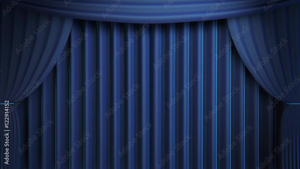 Blue Curtain Transition 3d Animation: A transition that includes a corresponding matte clip at the end for your footage. Blue Curtain Transition 3d Animation: A transition that includes a corresponding matte clip at the end for your footage.