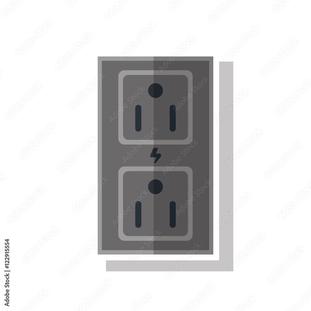 Plug object icon. energy power ecology renewable and conservation theme. Isolated design. Vector illustration Plug object icon. energy power ecology renewable and conservation theme. Isolated design. Vector illustration