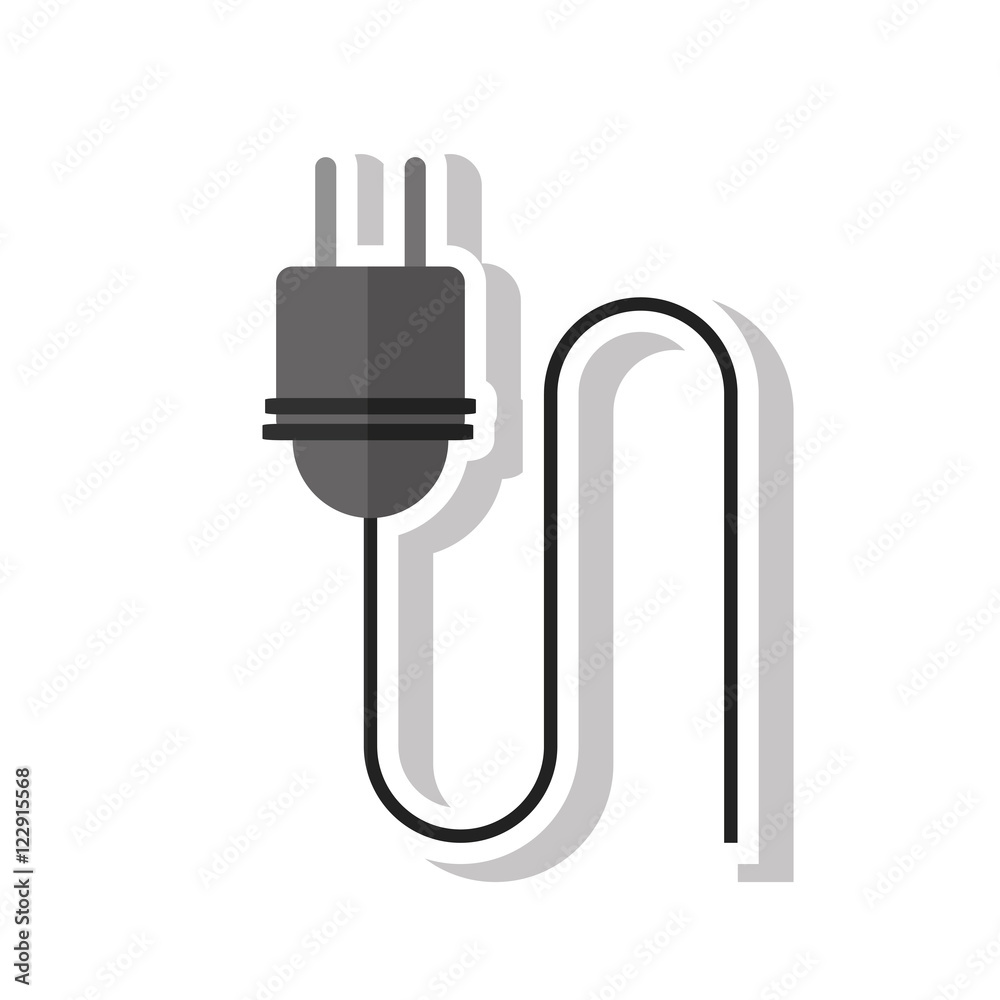 Plug object icon. energy power ecology renewable and conservation theme. Isolated design. Vector illustration Plug object icon. energy power ecology renewable and conservation theme. Isolated design. Vector illustration