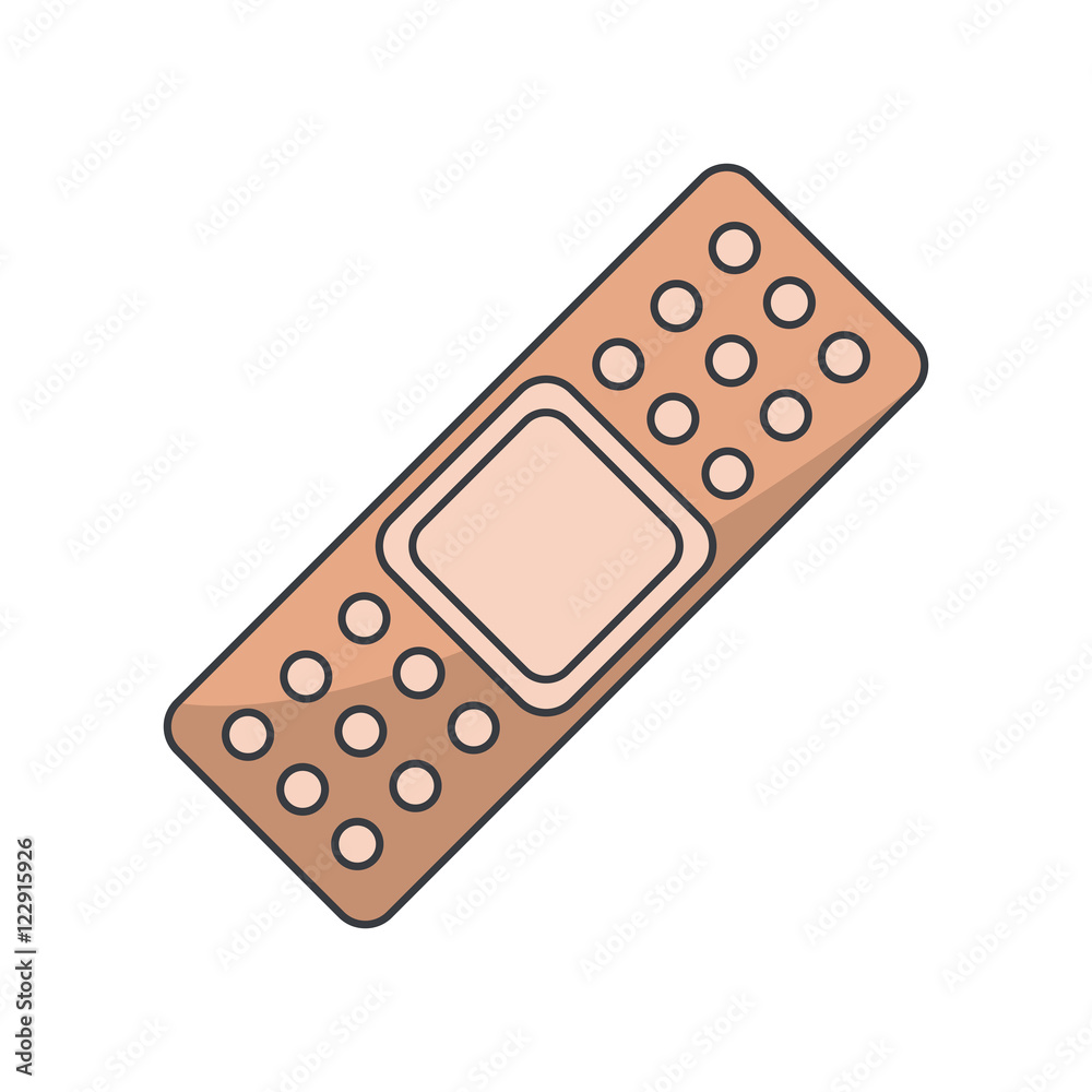 Bandage icon. Medical health care and hospital theme. Isolated design. Vector illustration Bandage icon. Medical health care and hospital theme. Isolated design. Vector illustration