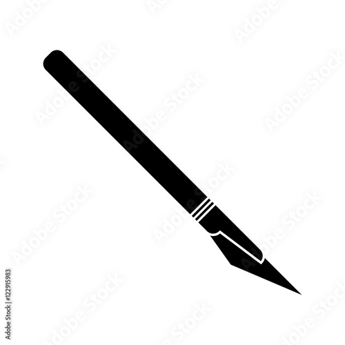 Scalpel icon. Medical health care and hospital theme. Isolated design. Vector illustration