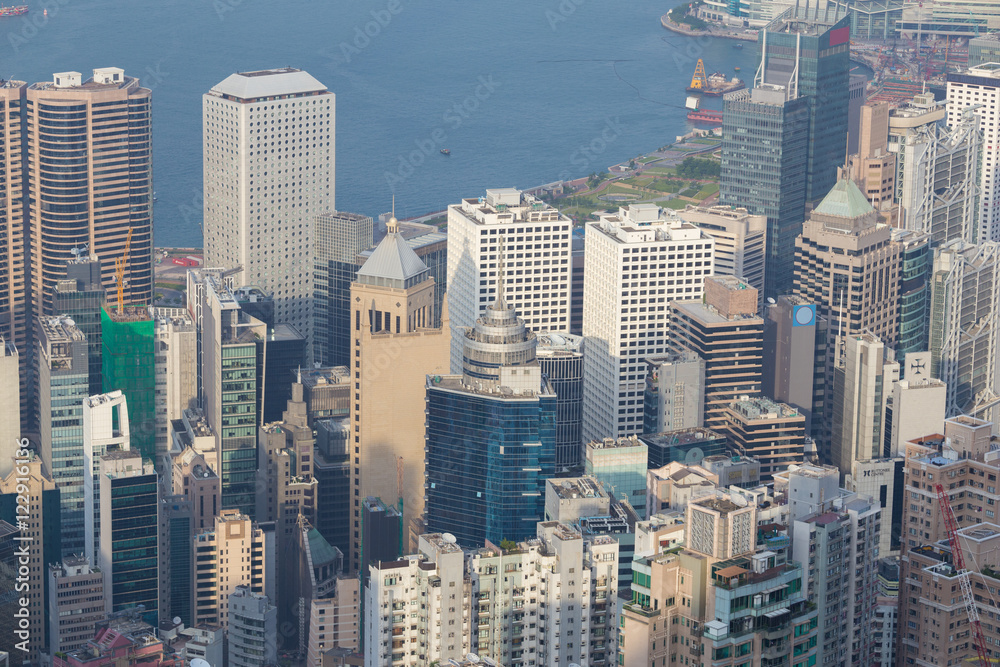 Hong Kong city, view from The Peak