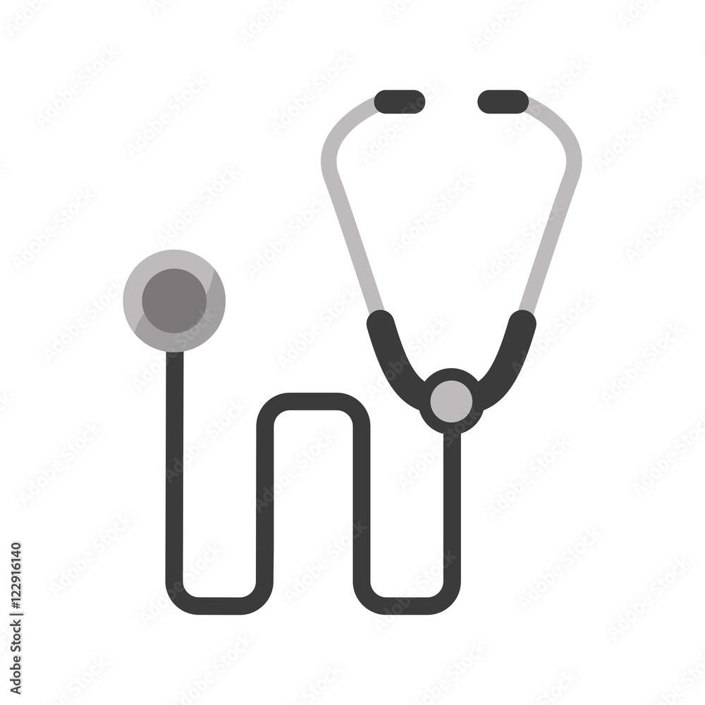 Stethoscope icon. Medical health care and hospital theme. Isolated design. Vector illustration Stethoscope icon. Medical health care and hospital theme. Isolated design. Vector illustration