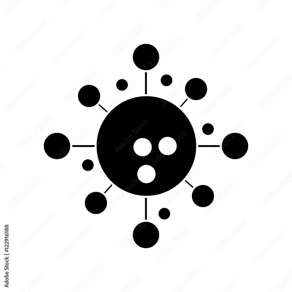 Atom molecule icon. laboratoy science and chemistry theme. Isolated design. Vector illustration Atom molecule icon. laboratoy science and chemistry theme. Isolated design. Vector illustration