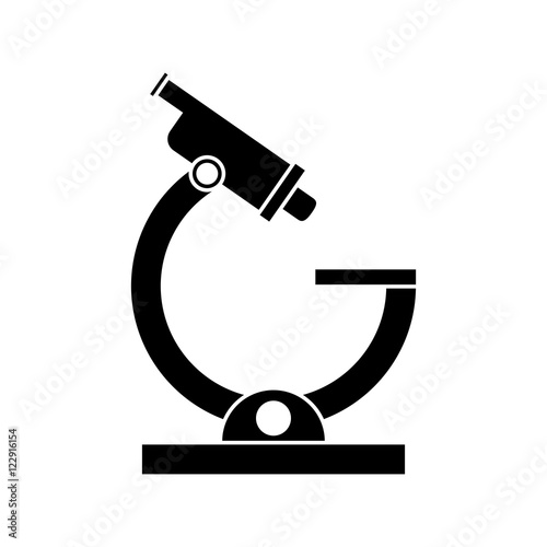 Microscope icon. tool laboratoy science and chemistry theme. Isolated design. Vector illustration photo