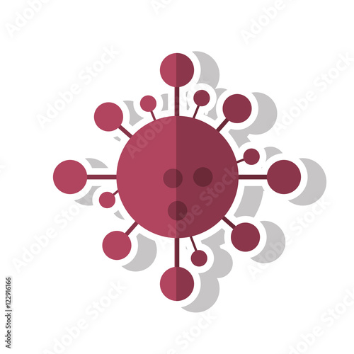 Atom molecule icon. laboratoy science and chemistry theme. Isolated design. Vector illustration