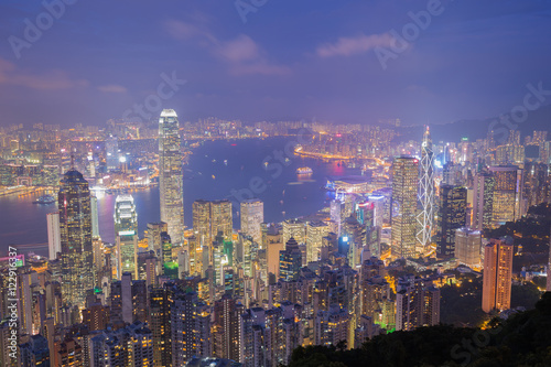 Hong Kong city at night © geargodz
