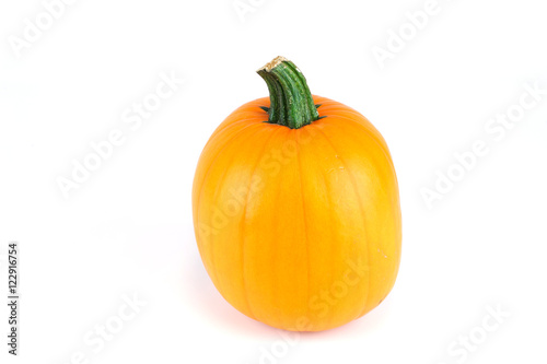 new picked pumpkin isolated on white background