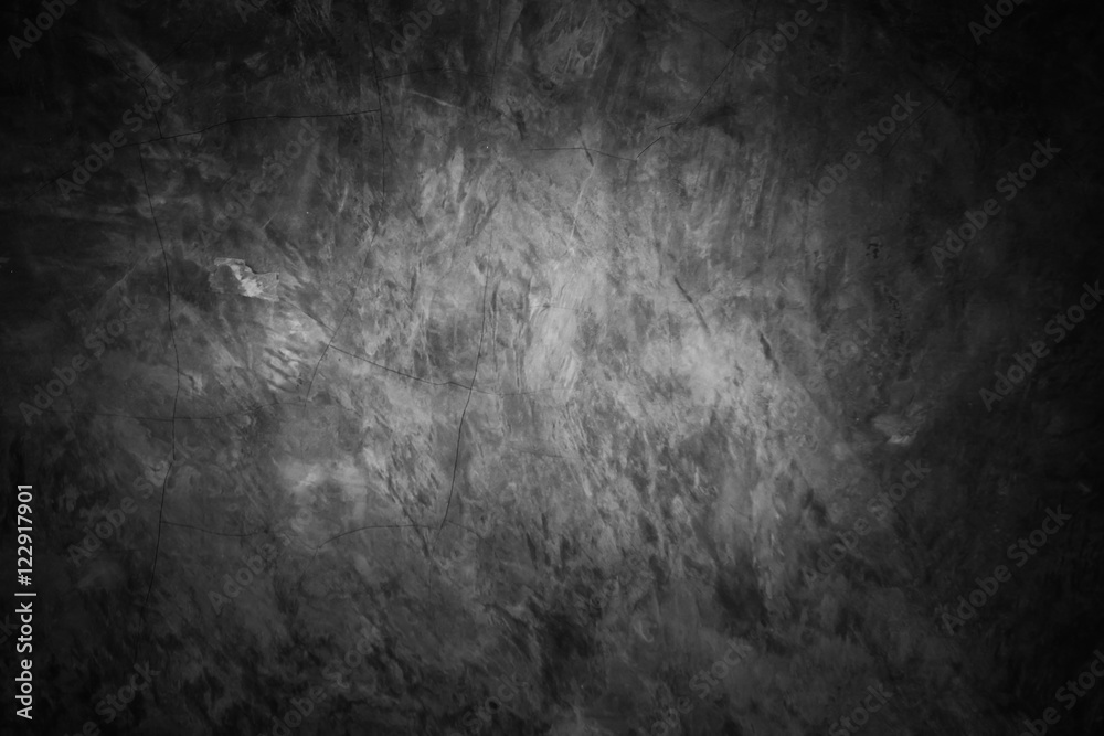 Dark concrete wall background, old grungy texture.