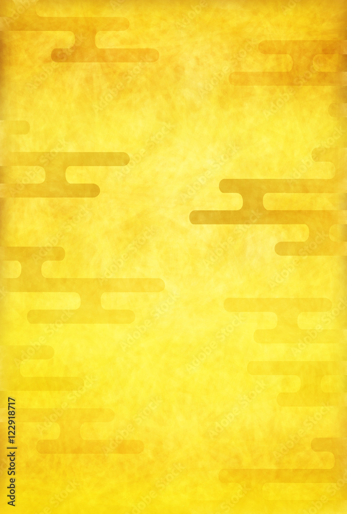 Obraz premium 雲 文様 年賀状 背景