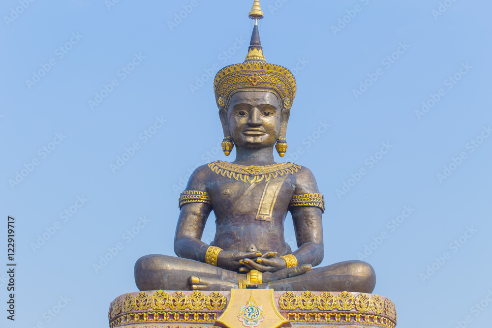 Fototapeta premium Tammaracha buddha statue at Phetchabun, Thailand.