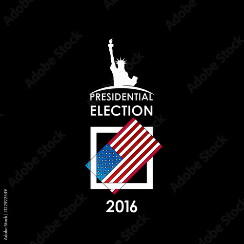 voting card on a black background