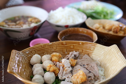 Boat Noodle Thailand style noodle soup