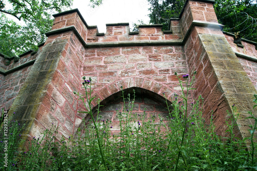Fragment of the royal castle Marienburg in Germany Fragment of the royal castle Marienburg in Germany