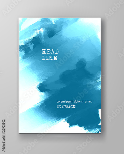 Abstract inkblot background.