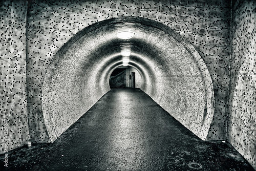 Abandoned old underground tunnel