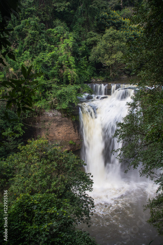 Fototapeta Naklejka Na Ścianę i Meble -  Haew Suwat waterfall during rainy season in Thailand.
