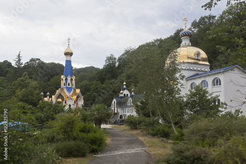 Trinity-Georgievskiy female monastery in village Lesnoye, Adler district Krasnodar region, Russia photo