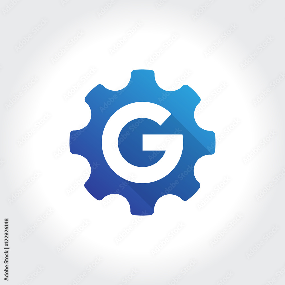 Stylish Gear Symbol. Vector illustration Stylish Gear Symbol. Vector illustration