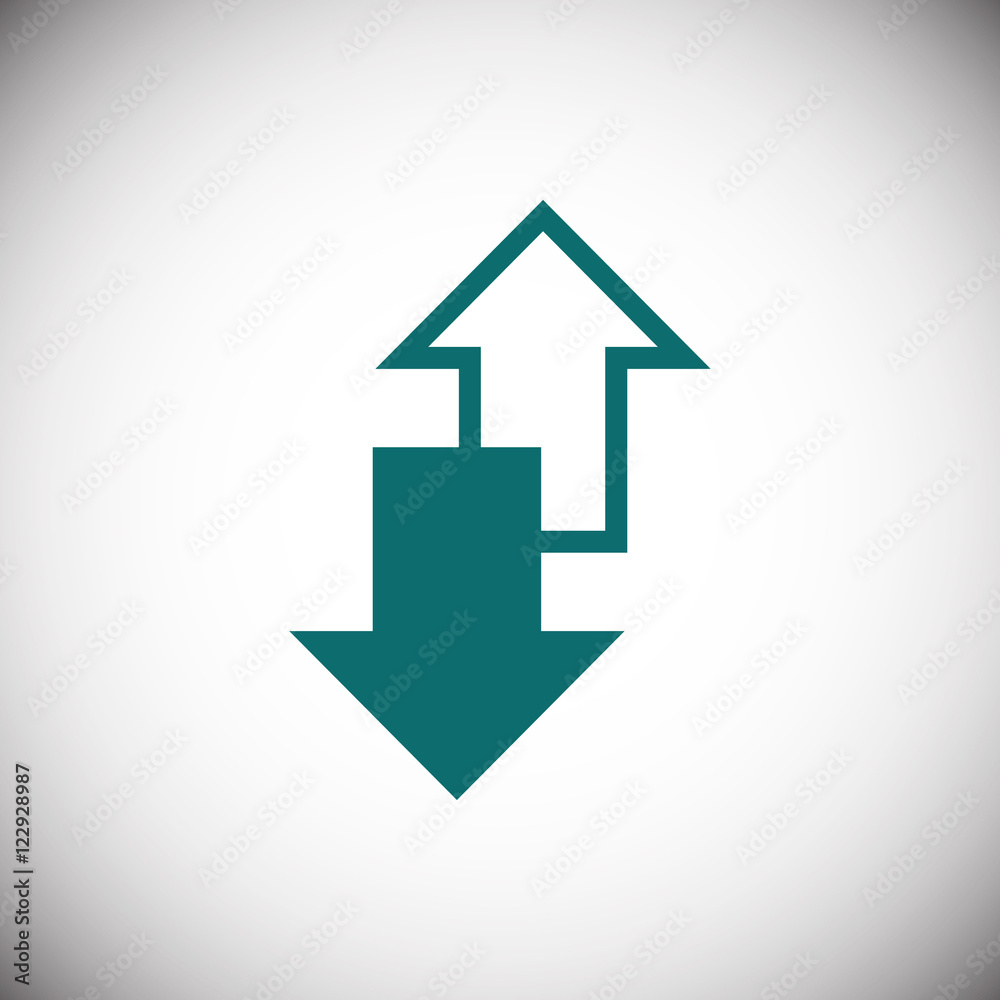 arrow icon stock vector illustration flat design arrow icon stock vector illustration flat design