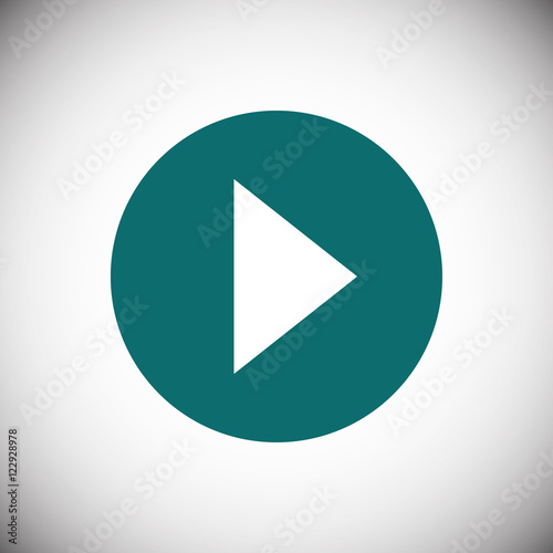Free Download play icon stock vector illustration flat design - GFXLoad