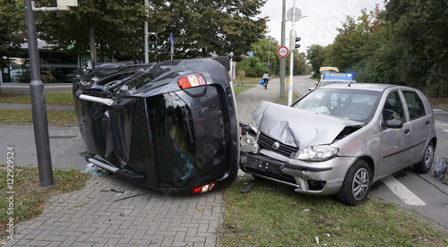 Autounfall in der Stadt