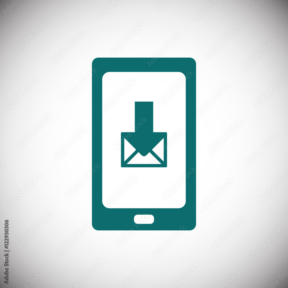 stock vector smartphone email or sms icon mobile mail sign simbol stock vector smartphone email or sms icon mobile mail sign simbol