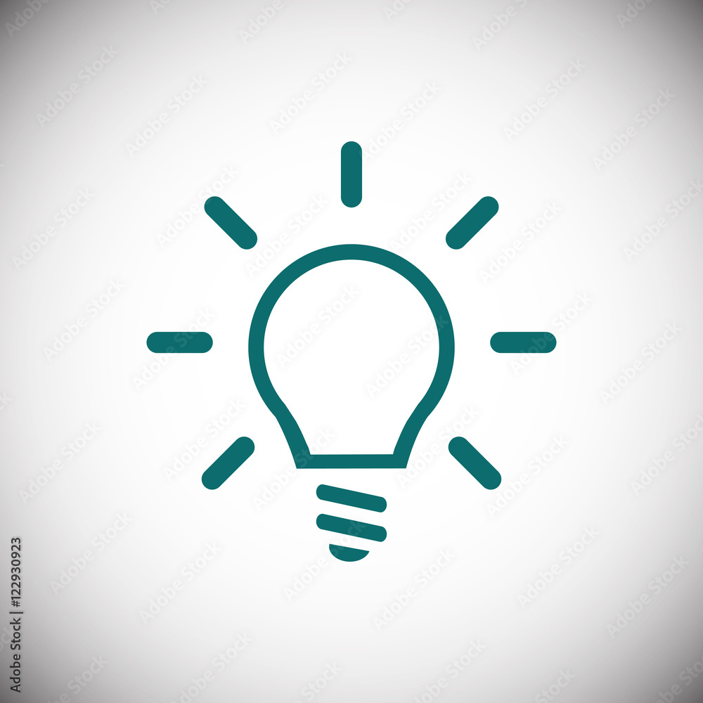 bulb icon stock vector illustration flat design bulb icon stock vector illustration flat design