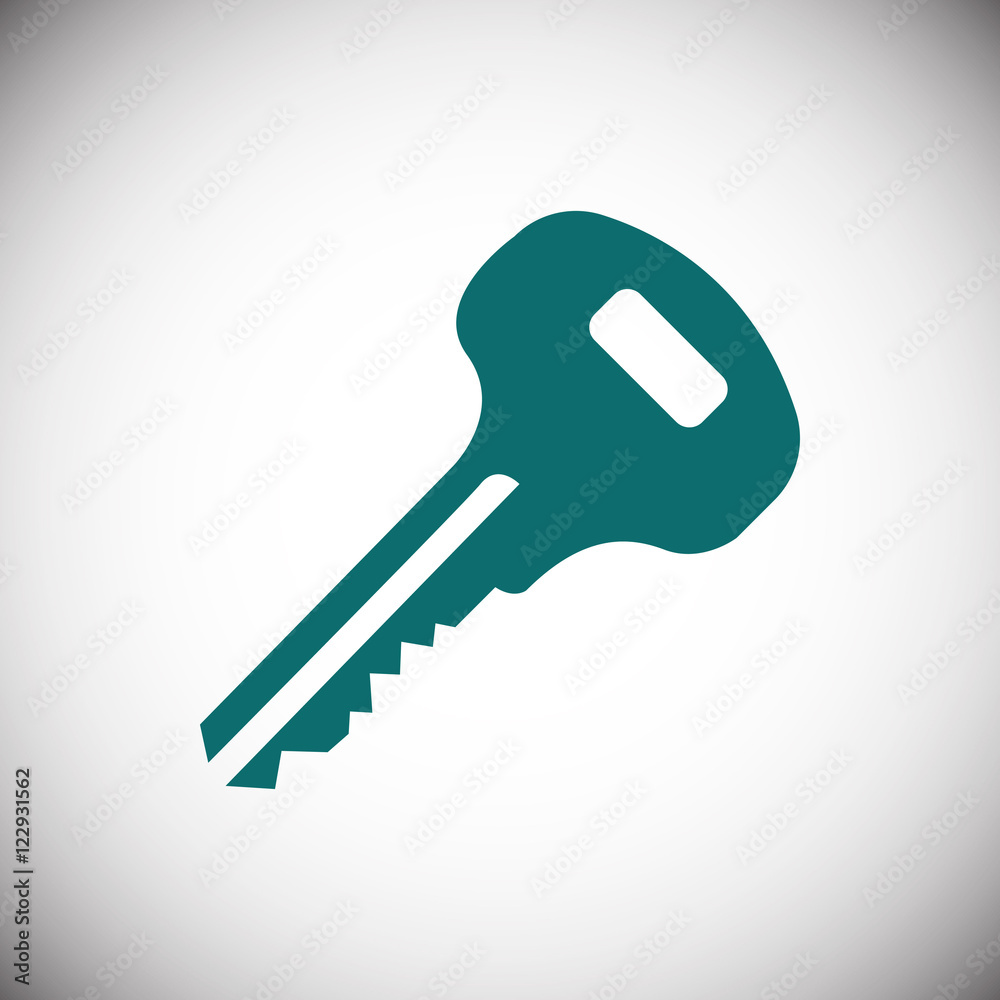 key icon stock vector illustration flat design key icon stock vector illustration flat design