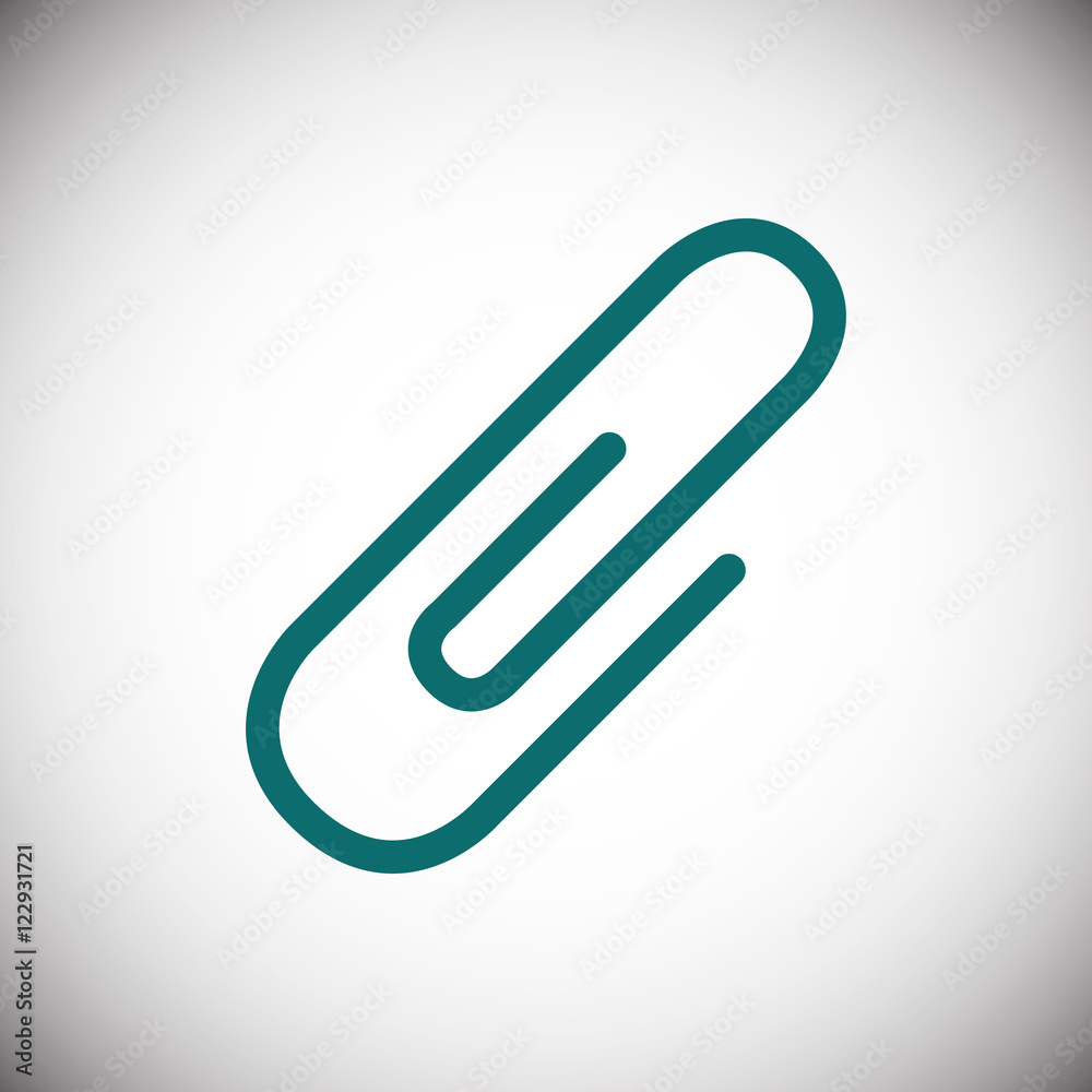 paper clip icon stock vector illustration flat design paper clip icon stock vector illustration flat design