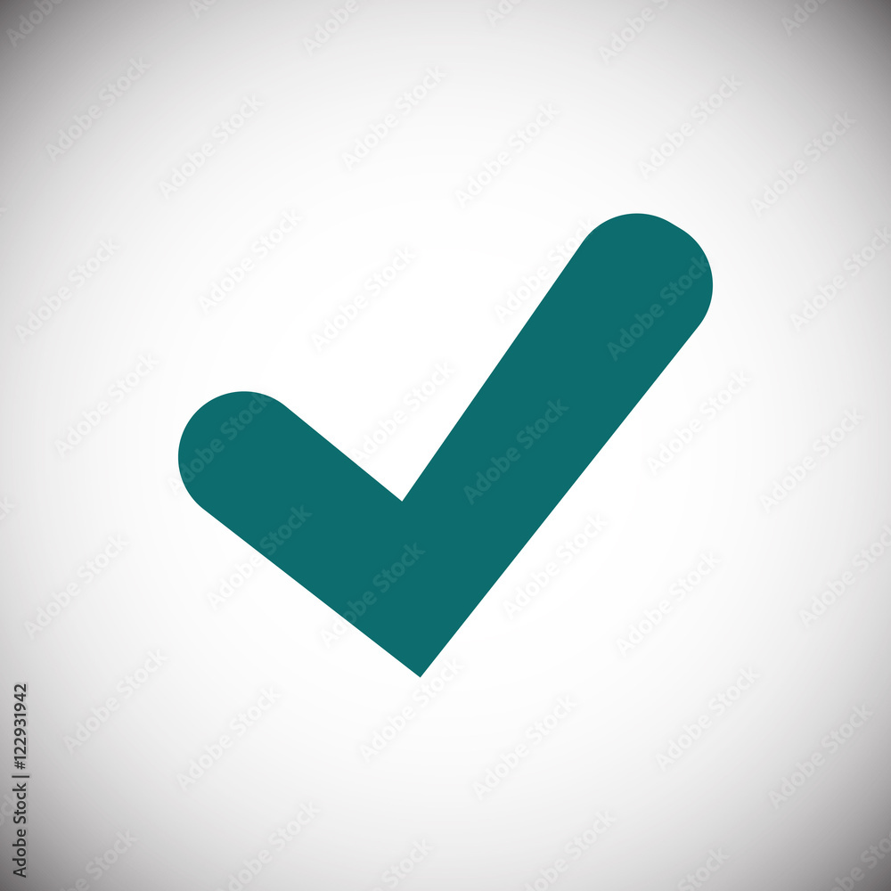 Confirm icons; vector illustration. Flat design style Confirm icons; vector illustration. Flat design style