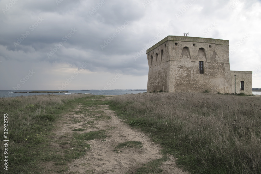 Torre Guaceto,area marina  protetta,in Puglia.