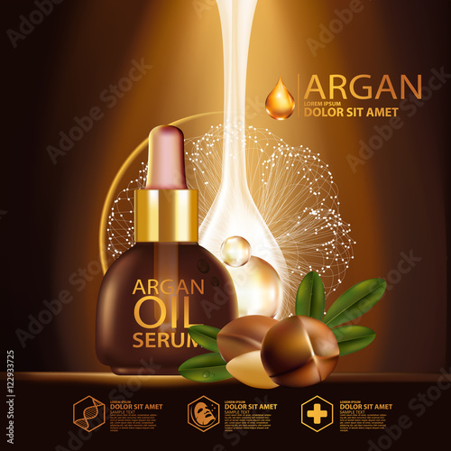 argan oil Serum Skin Care Cosmetic.