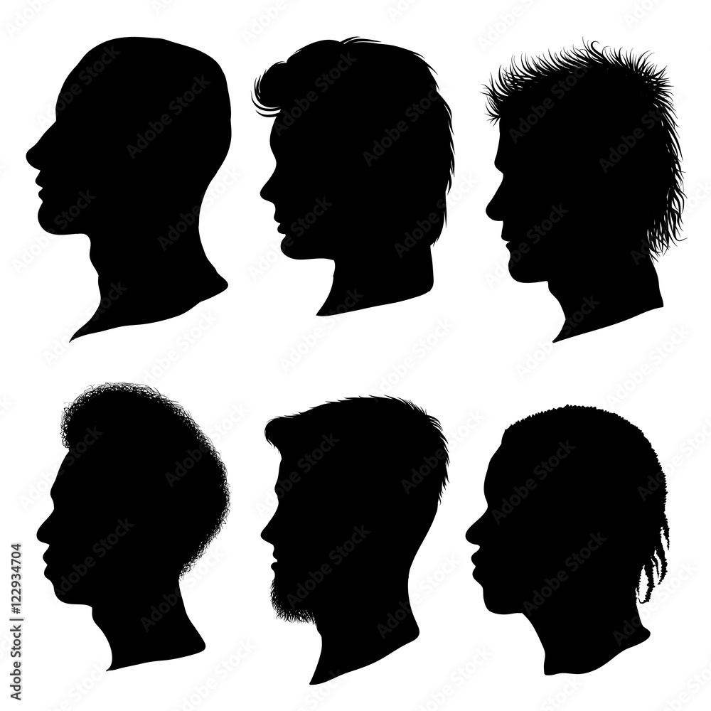 male face profiles
