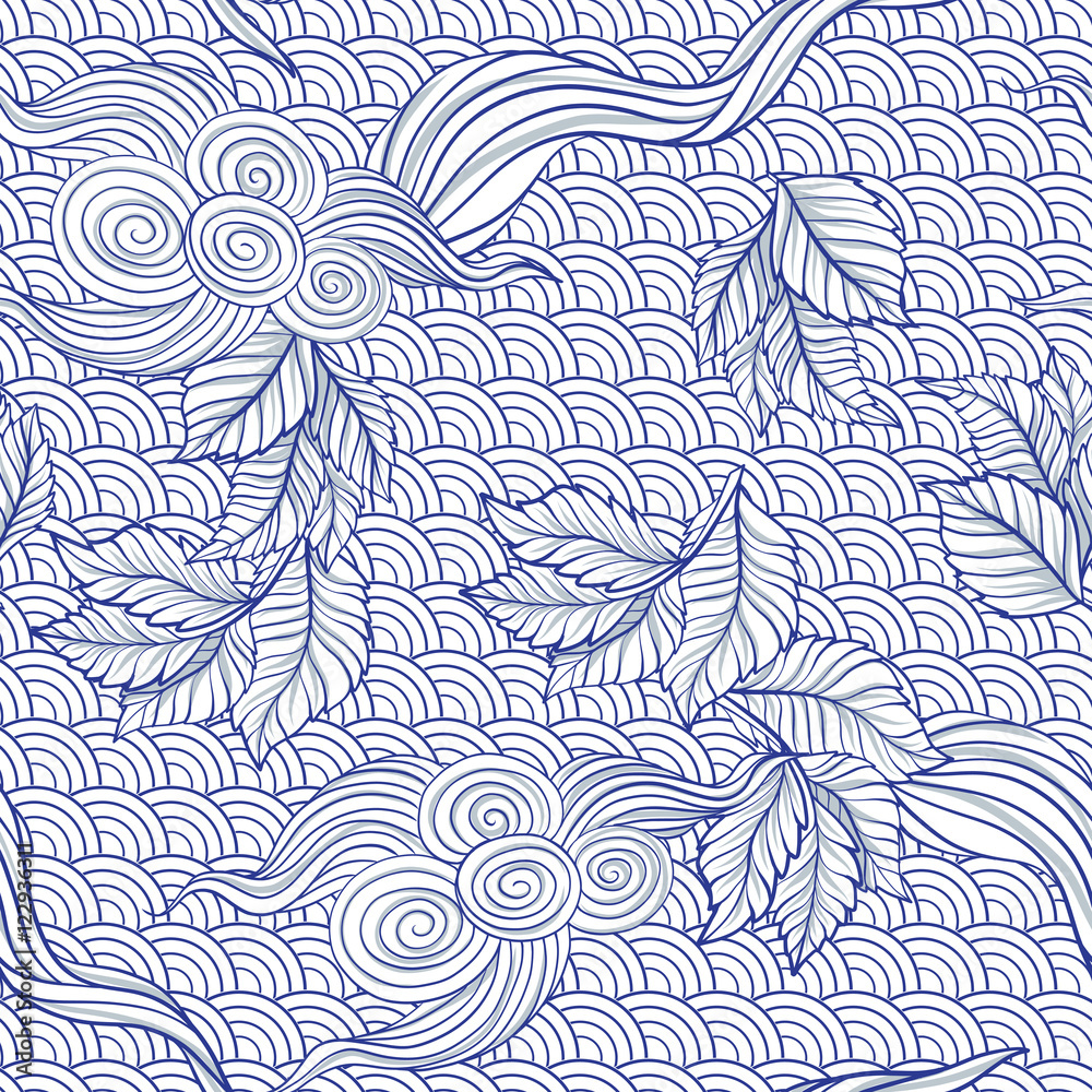 Seamless pattern in japaneese style