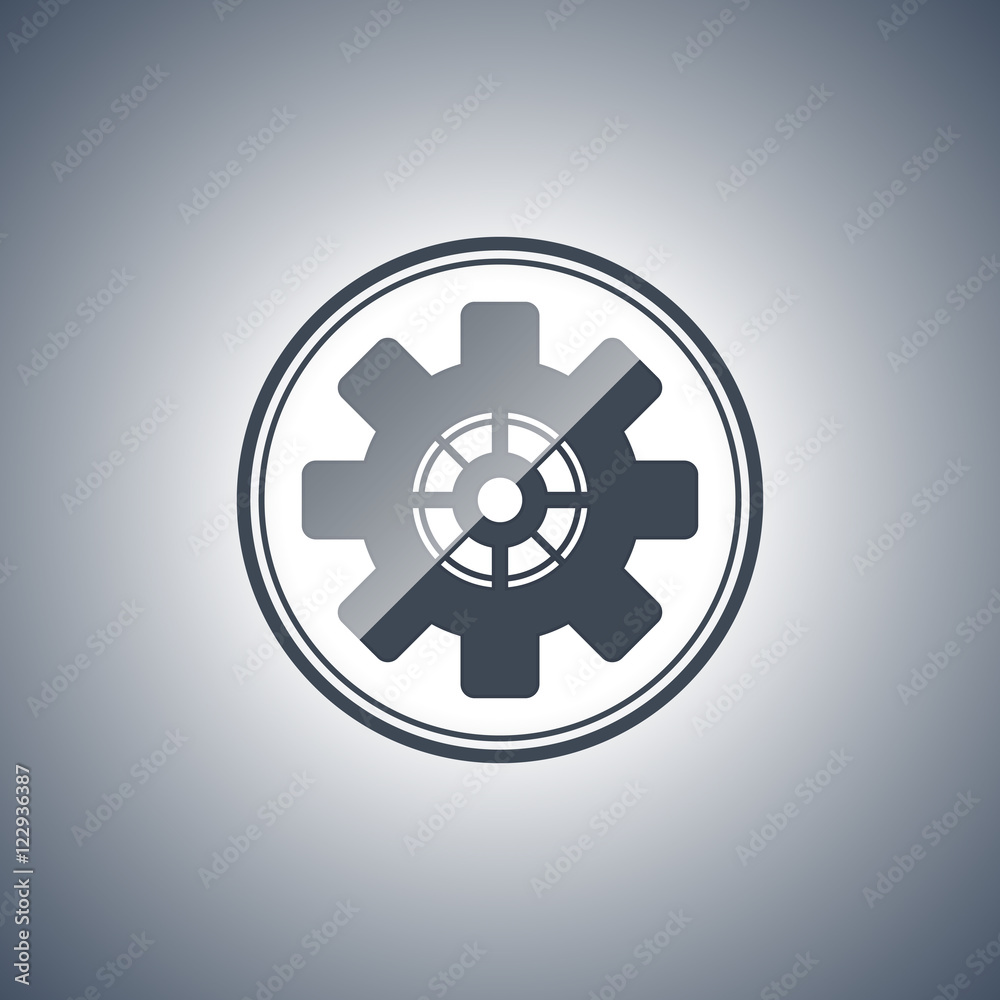 Abstract gear icon.Technology element. Abstract gear icon.Technology element.