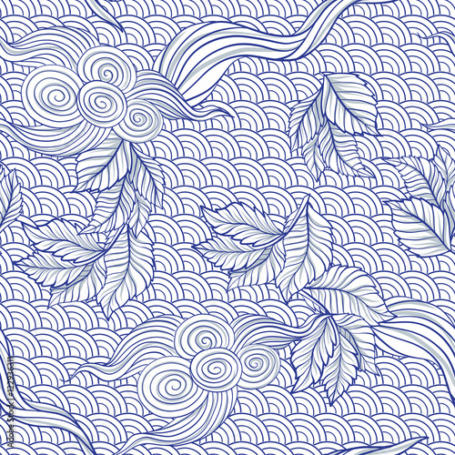 Seamless pattern in japaneese style