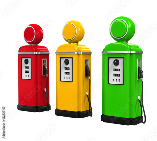 Wallpaper Mural Retro Gas Pump Torontodigital.ca