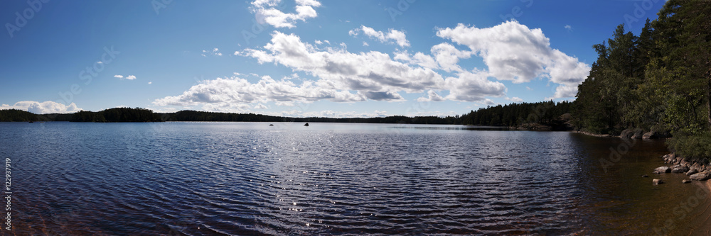 Panoramablick in Västergötland, Schweden