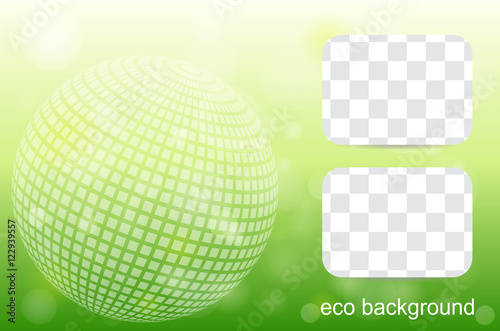 Vector eco flyer, poster, brochure.