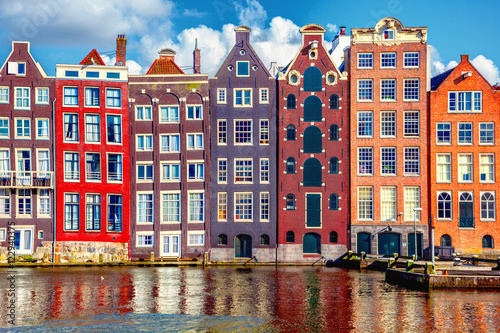 Canvas Print Houses in Amsterdam