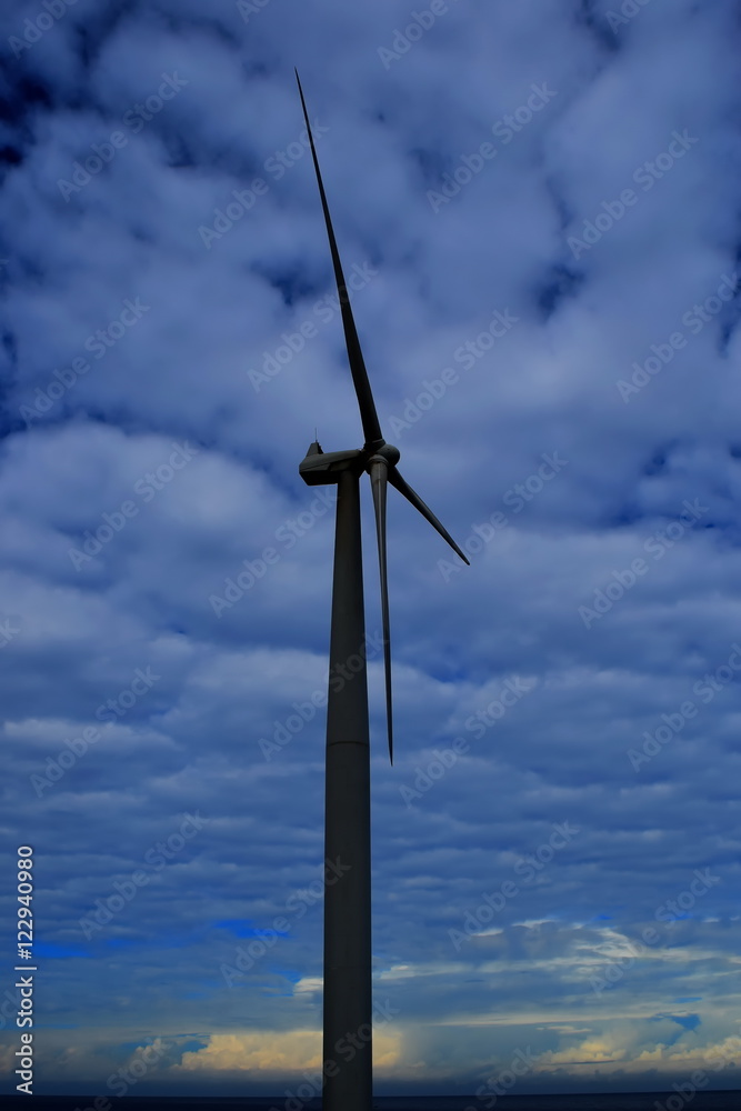 Giant Windmills line in the Philippines