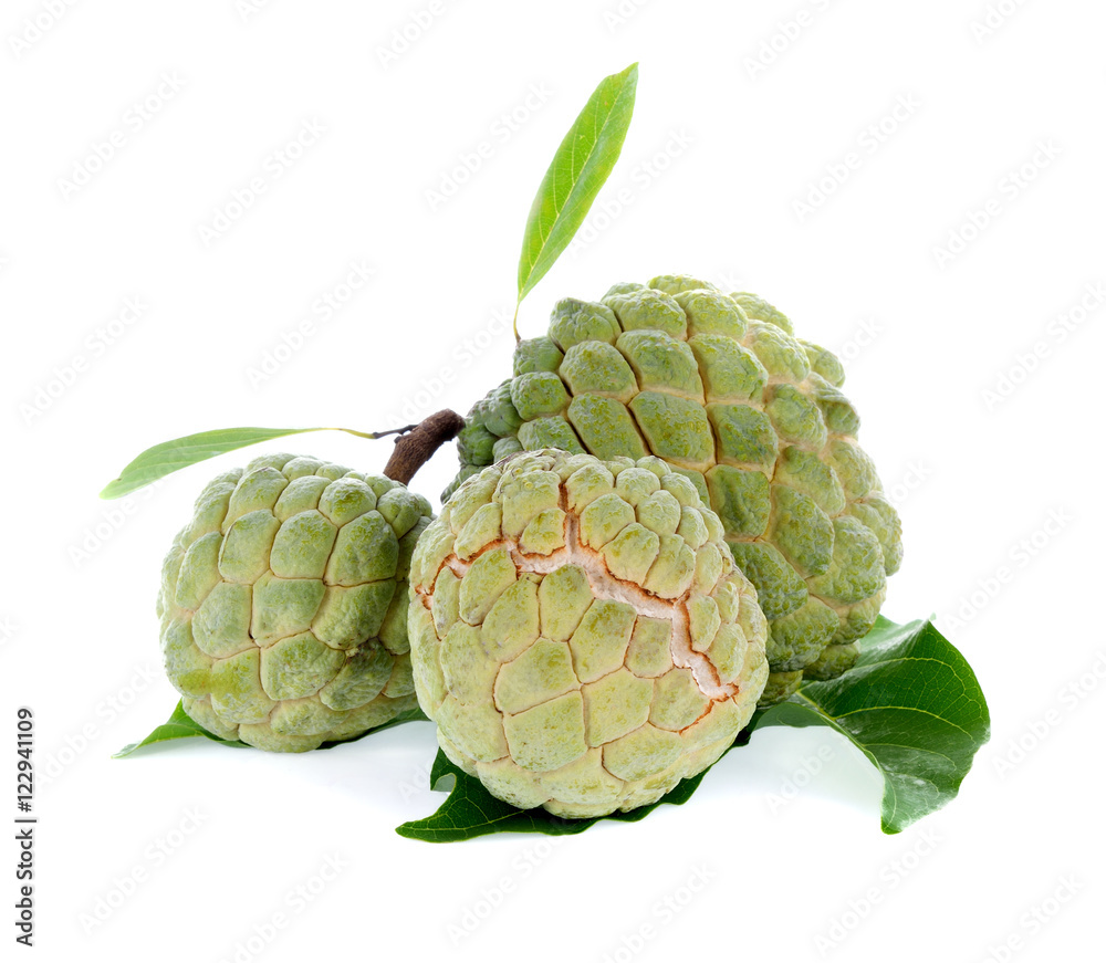 Sugar Apple on white background Sugar Apple on white background