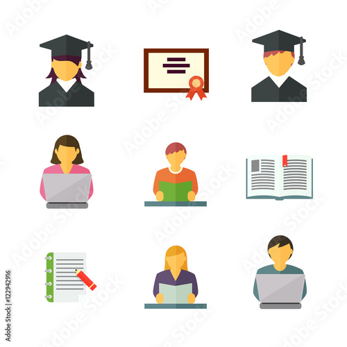 School people icons.